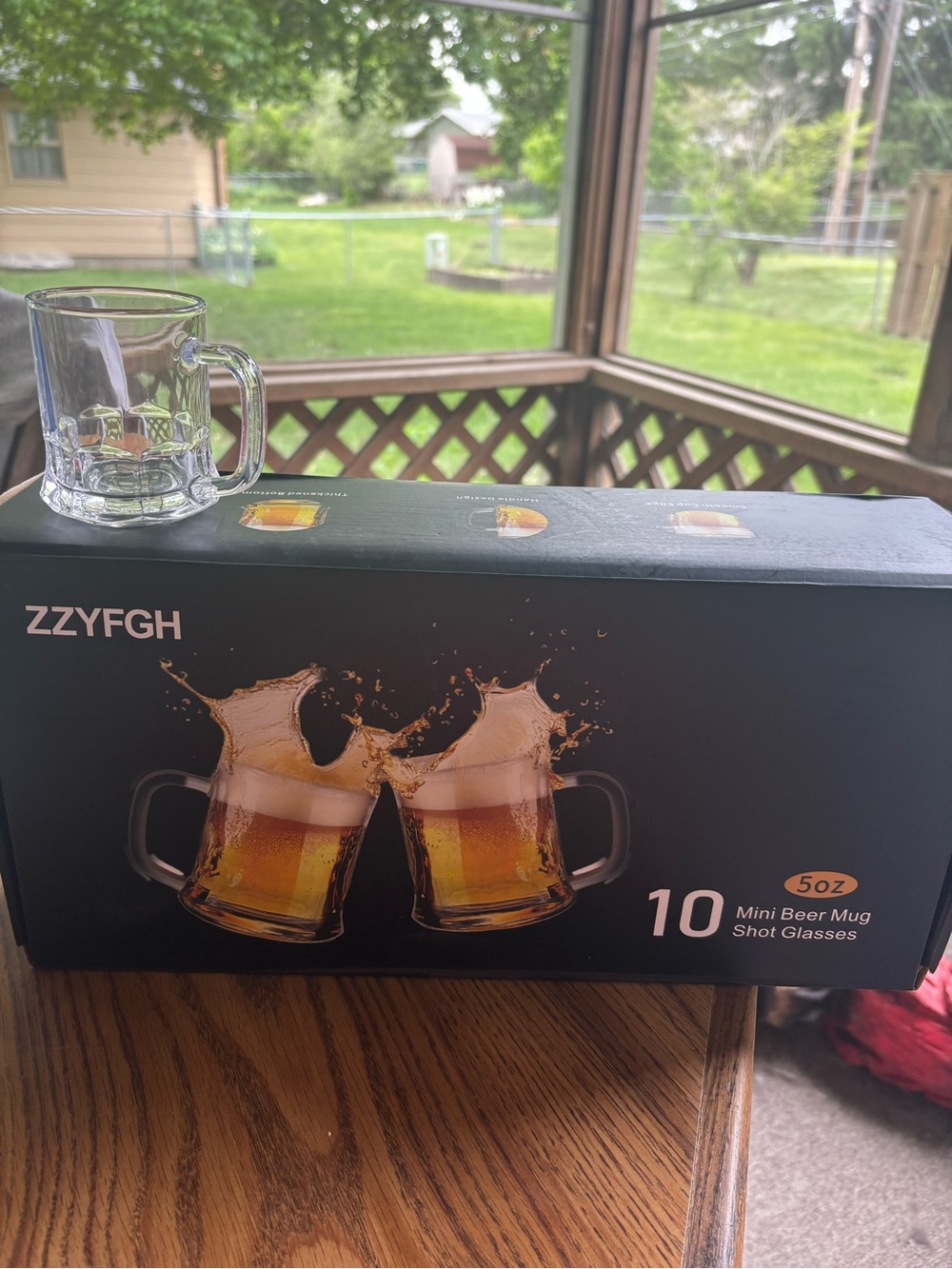 Clear Mini Beer Mug Shot Glasses - 5oz Clear Glass (Set of 10)